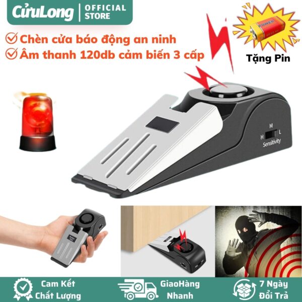 chèn cửa báo động