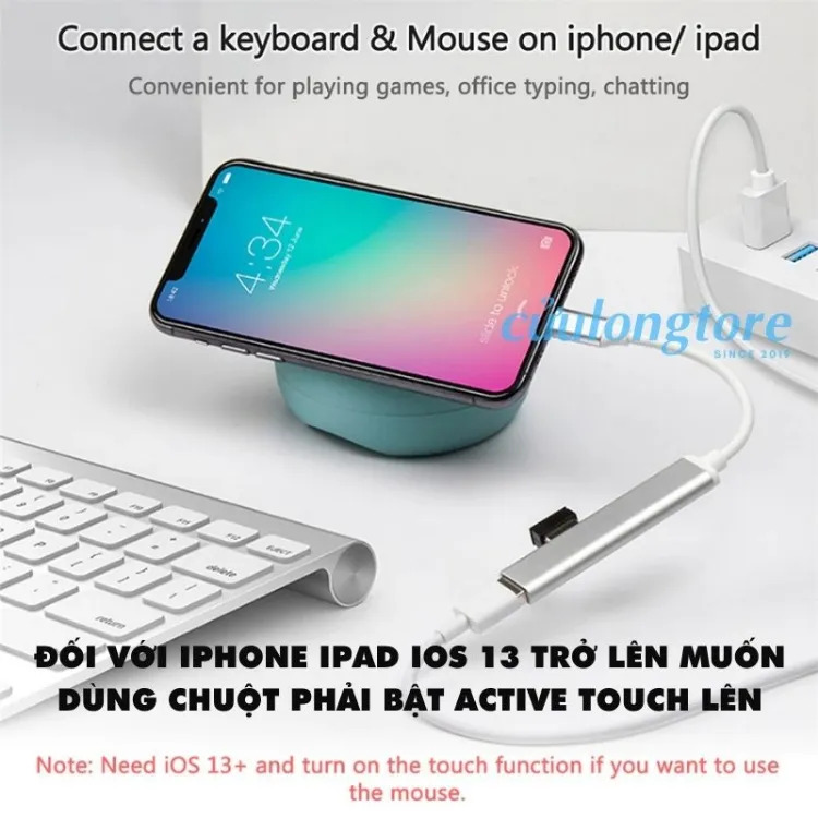 Cổng Chuyển Lightning Sang USB