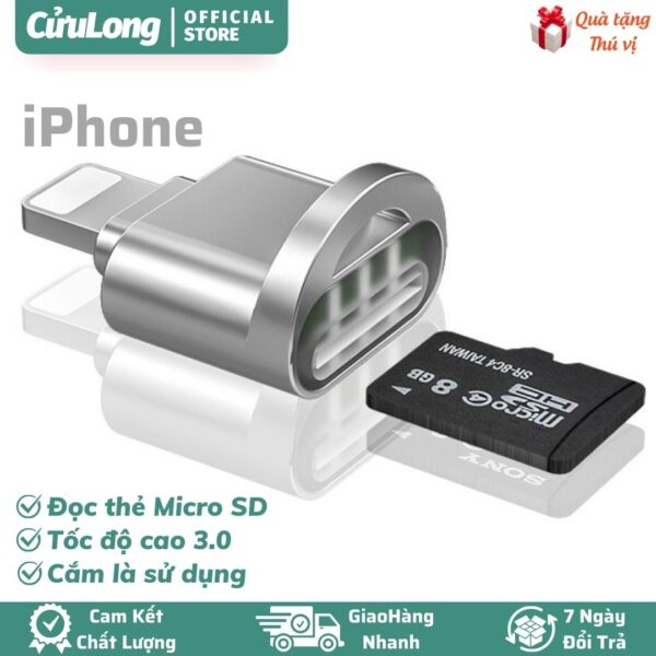 đầu đọc thẻ nhớ iphone