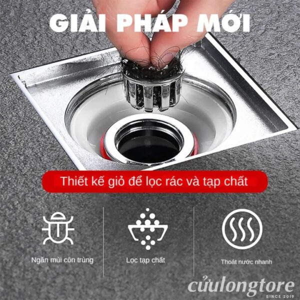 Phễu Thoát Sàn Ngăn Mùi Hôi