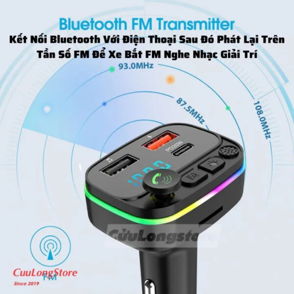 tẩu sạc ô tô Bluetooth