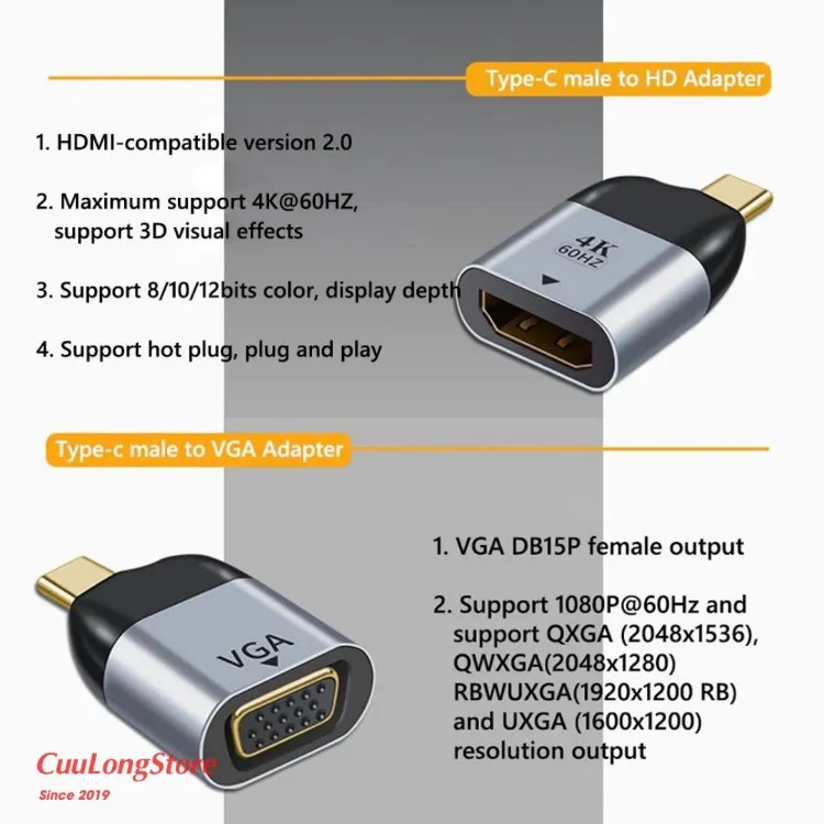 chuyển đổi type c sang hdmi