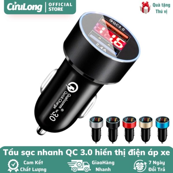 tẩu sạc nhanh ô tô