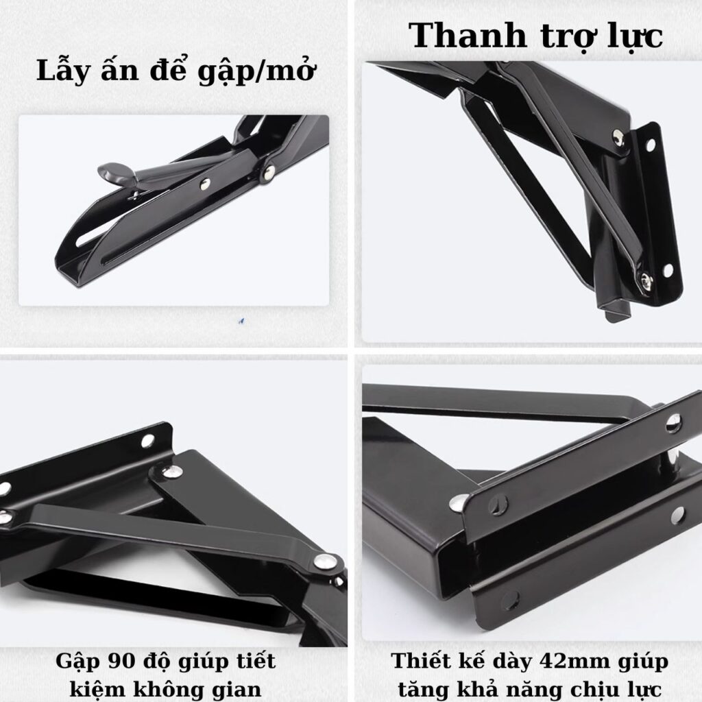 Pát đỡ kệ gỗ ke chữ L chịu lực giá đỡ gấp gọn thông minh thép không gỉ ...