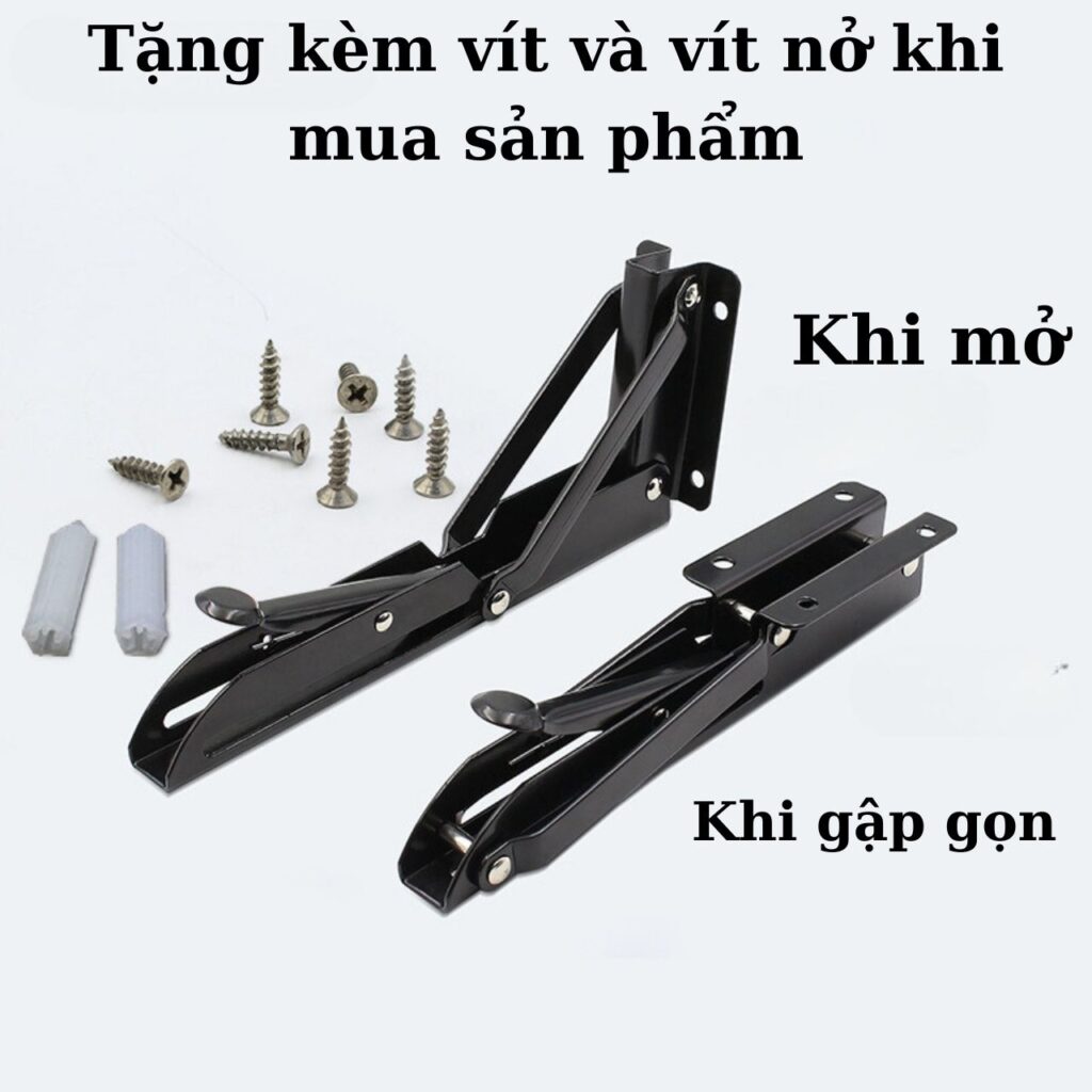 Pát đỡ kệ gỗ ke chữ L chịu lực giá đỡ gấp gọn thông minh thép không gỉ ...